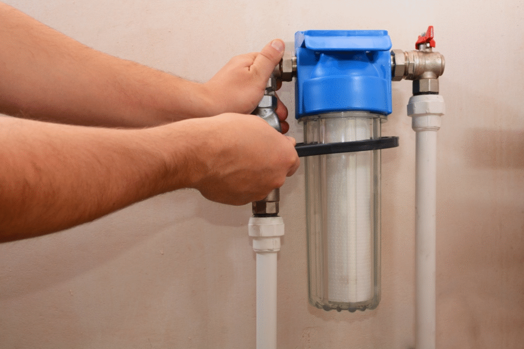 commercial water softener system installation