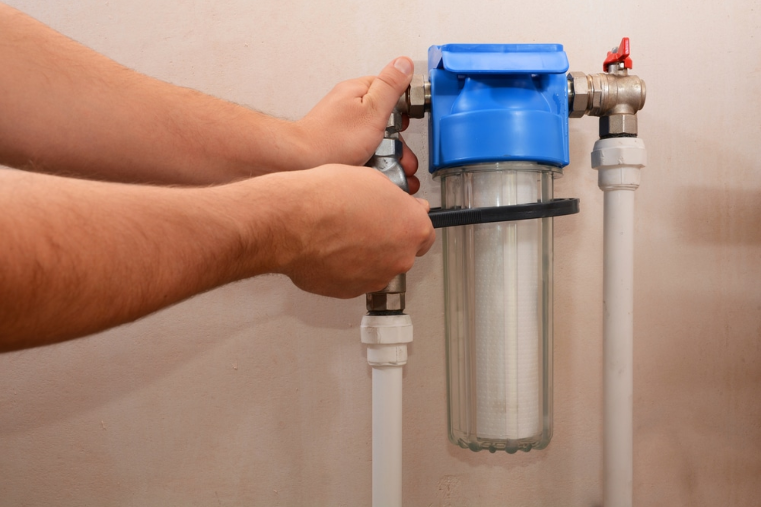 commercial water softener system installation