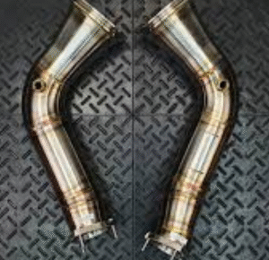 audi rs6 c8 downpipes catless and catted
