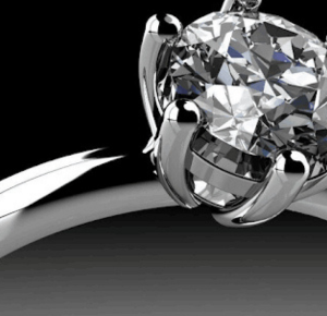 moissanite solitaire engagement ring